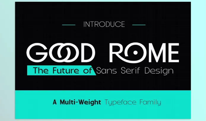 Font – Good Rome The Future of Sans Serif by AuthenType – Download