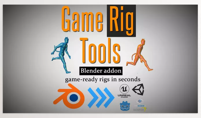 Blender Addon – Game Rig Tools by CGDive – Download
