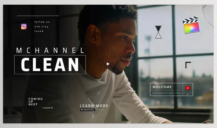 FCP Template – mChannel Clean for Final Cut Pro by MotionVFX – Download