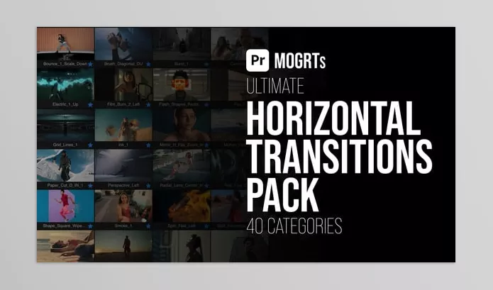 Asset – Horizontal Transitions Pack MOGRTs by Premiumilk – Download 57142176
