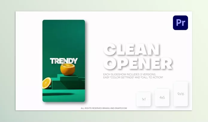 Motion Template – Vertical Clean Slideshow by BRAXXU – Download 57140644
