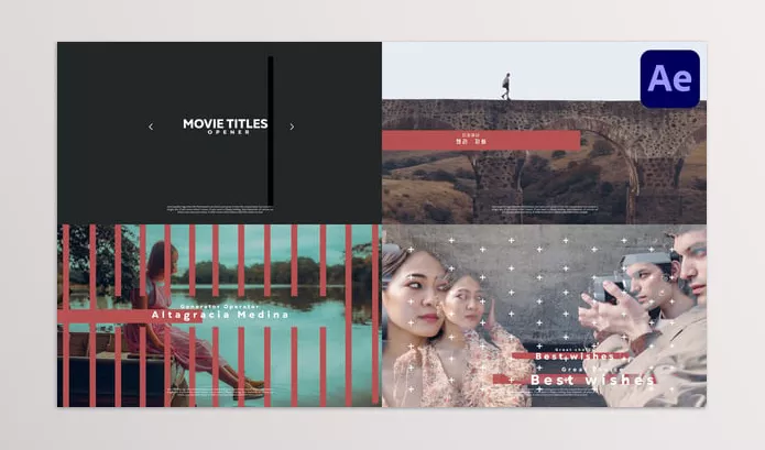 Plugin – Movie Titles Opener for After Effects by OneMotionStudio – Download 57184831