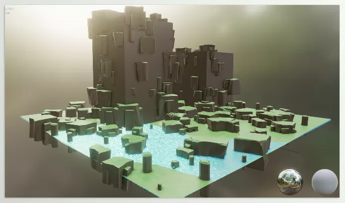 Blender Addon – Low Poly Environment Builder by CGCOOL – Download