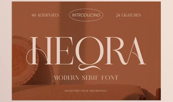Font – Heqra Modern Serif Font by timelesstype.co – Download