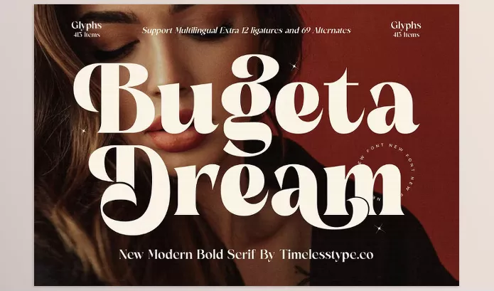 Font – Bugeta Dream New Modern Bold Serif by timelesstype.co – Download