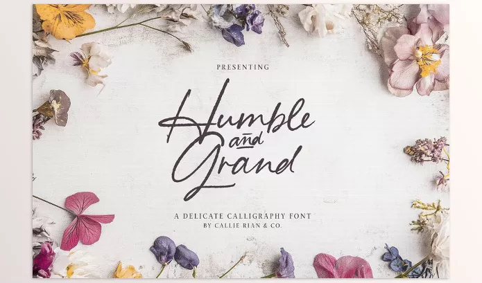 Font – Humble and Grand Handwritten Script by Callie Rian & Co. – Download