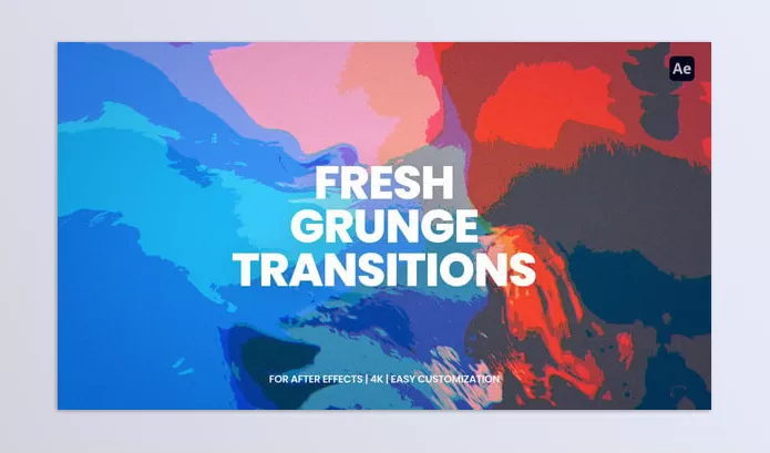 Plugin – Grunge Transitions for After Effects by vcgmotion – Download 57393581