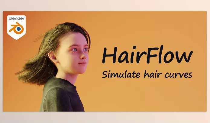 Blender Addon – Hairflow Simulate Blender’s New Hair System by VICUBE Animation – Download