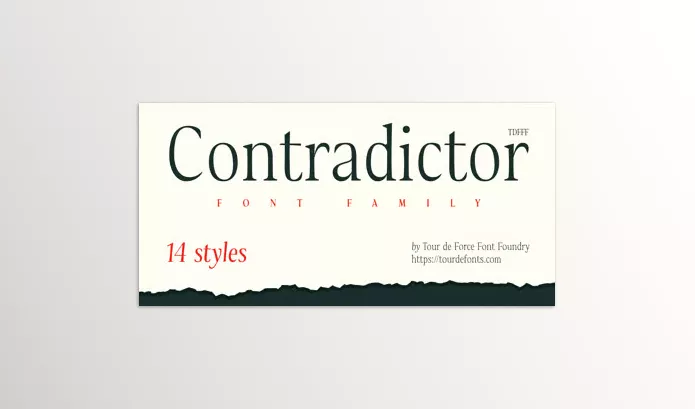 Font – Contradictor Font Family by Tour De Force – Download