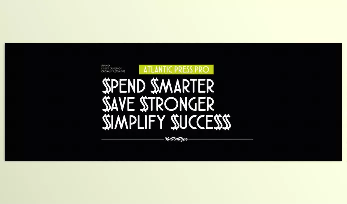 Font – Atlantic Press Pro Font Family by Kustomtype – Download