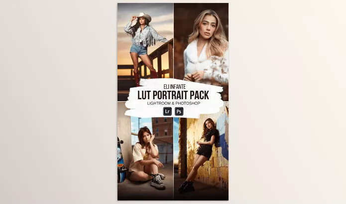 Photoshop Plugin – LUT Portrait Pack for Lightroom and Photoshop by Eli Infante – Download