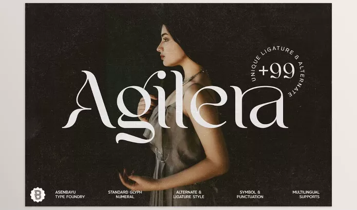 Font – Agilera Stylish Ligature Font by Asenbayu – Download