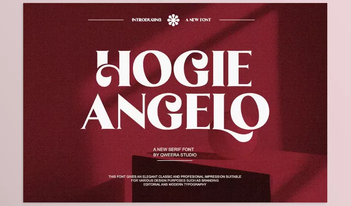 Font – Hogie Angelo Elegant Classic Serif by Qweera Studio – Download