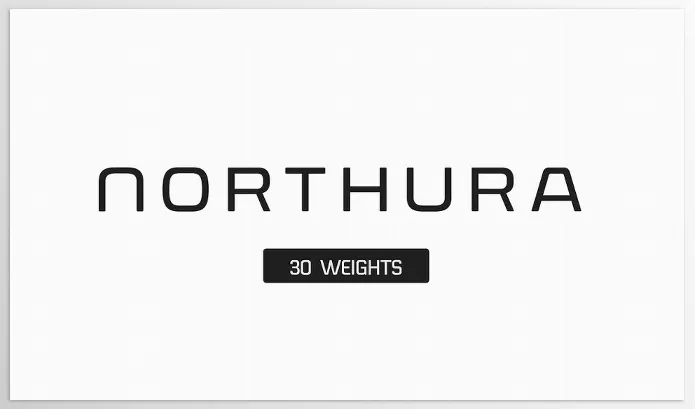Font – Northura Modern Sans Family by HipFonts – Download