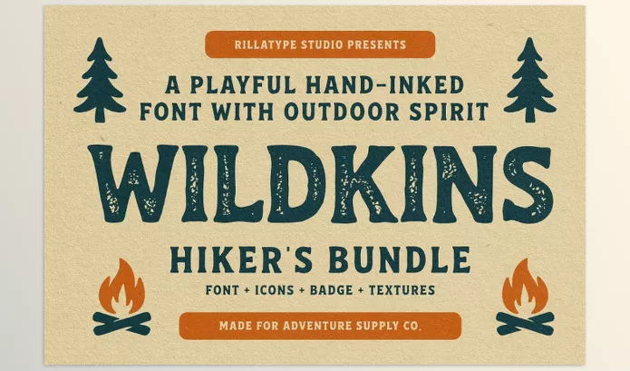 Font – Wildkins Hiker’s Bundle by Rillatype – Download