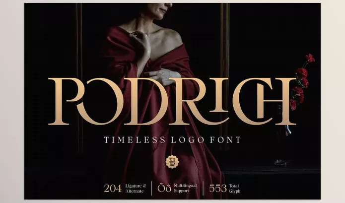 Font – Podrich Timeless Logo Font by Asenbayu – Download