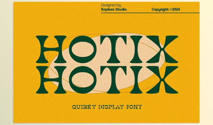 Font – Hotix Quirky Display Font by Koplexs Studio – Download