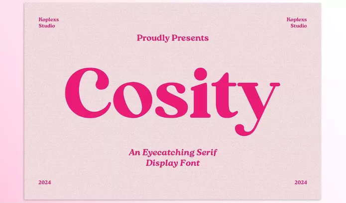 Font – Cosity Display Serif Font by Koplexs Studio – Download