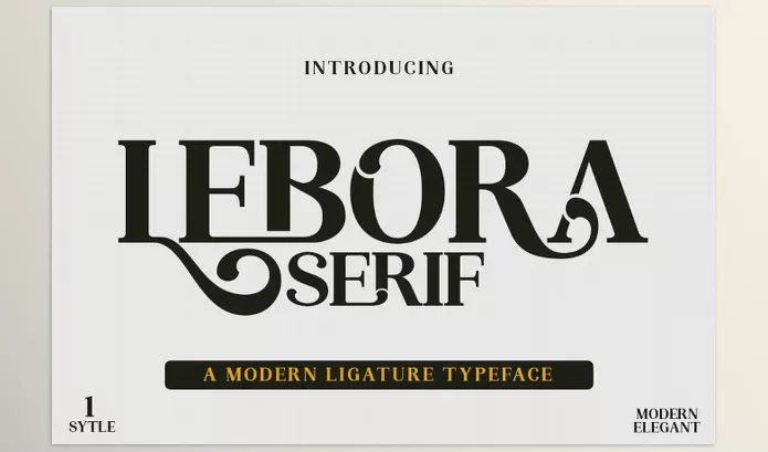 Font – Lebora Font by Propertype – Download