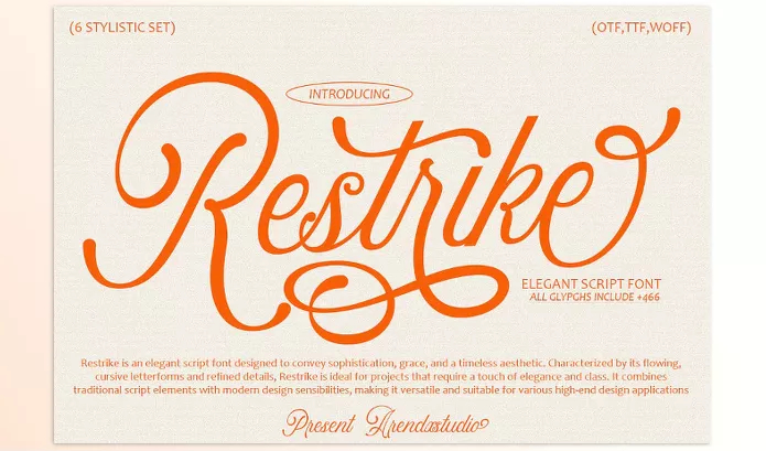 Font – Restrike Font by Arendxstudio – Download