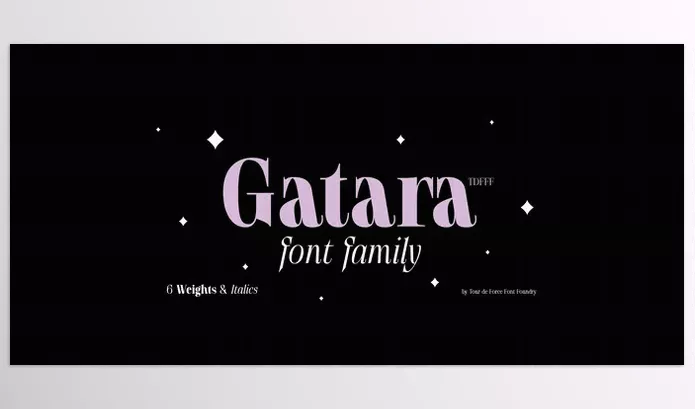 Font – Gatara Font Family by Tour De Force – Download