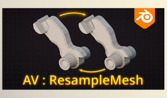 Blender Addon – Resample Mesh by AV – Download