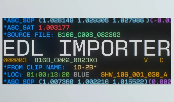 Plugin – EDL Importer by Jordan Steele – Download