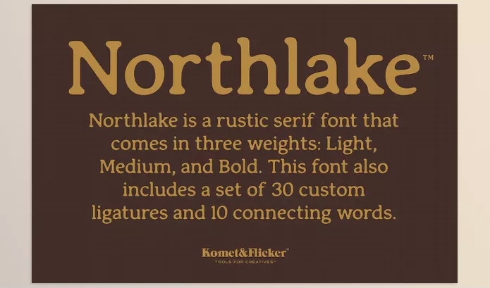 Font – Northlake A Rustic Serif Font by Komet & Flicker – Download