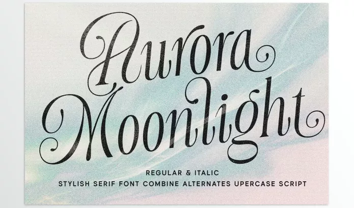 Font – Aurora Moonlight Dreamy Serif Font by Letterhend Studio – Download