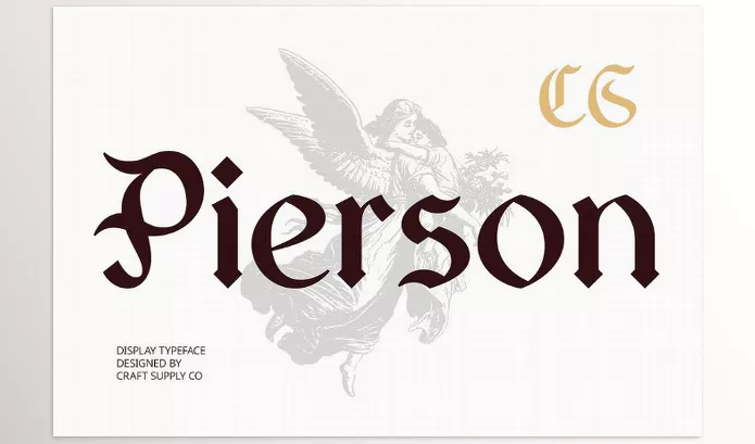 Font – CS Pierson Gothic Font by Craft Supply Co. – Download