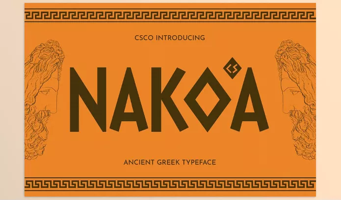 Font – CS Nakoa Ancient Greek Font by Craft Supply Co. – Download
