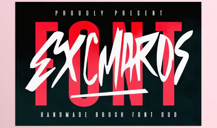 Font – Excmaros Handmade Brush Font Duo by Maulana Creative – Download