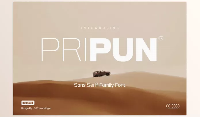 Font – Pripun San Serif Family by Differentialtype – Download