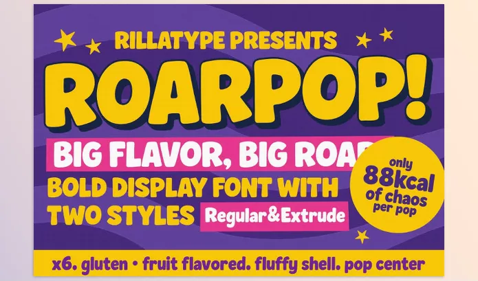Font – Roarpop Fun Bold Font by Rillatype – Download