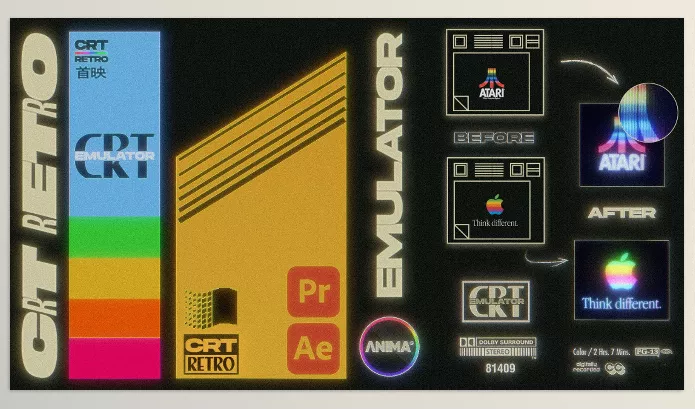 Plugin – CRT Retro for Premiere Pro and AE by Animafx – Download