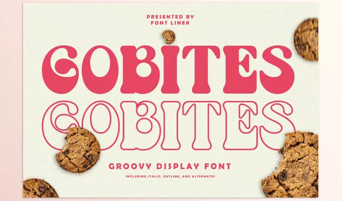 Font – Gobites Groovy Retro Font by Font Liner – Download