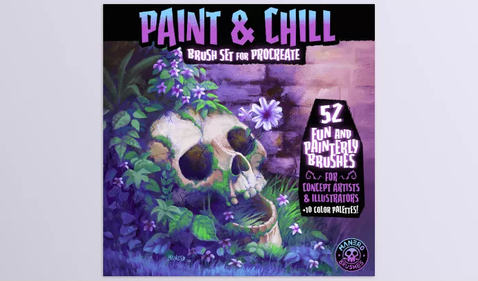 Asset – Paint and Chill Brush Set for Procreate by Manero Brushes – Download