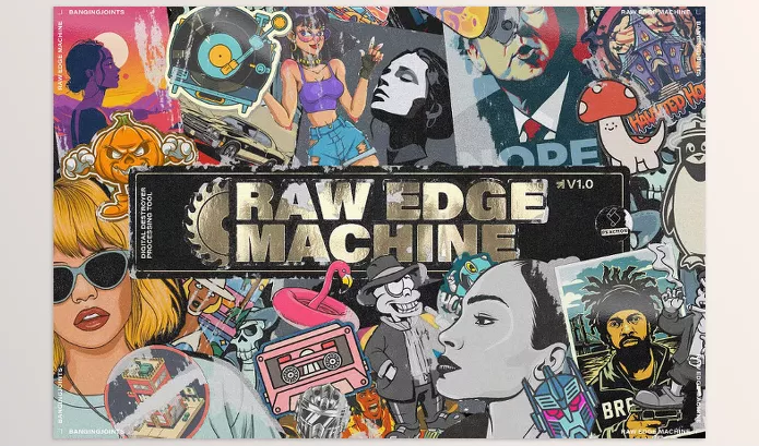 Photoshop Plugin – Raw Edge Sticker Poster Machine by bangingjoints – Download