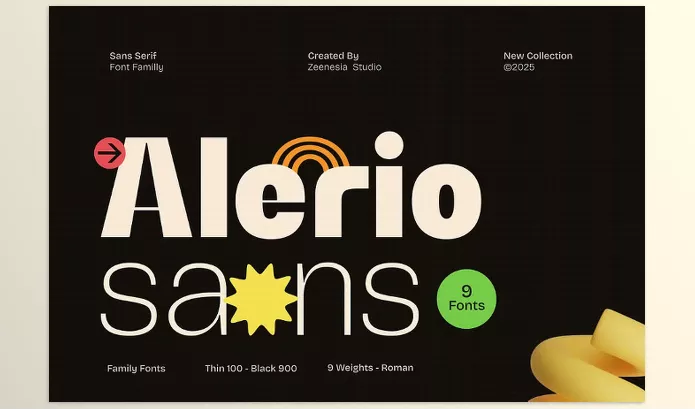 Font – Alerio Sans by zeenesia – Download