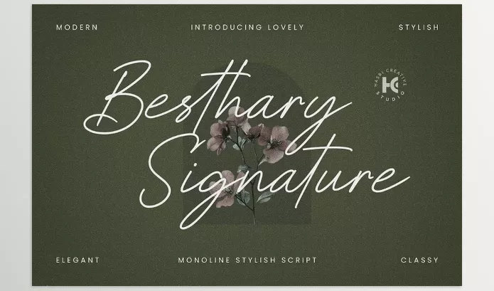 Font – Besthary Signature Font by Hasbi Creative – Download