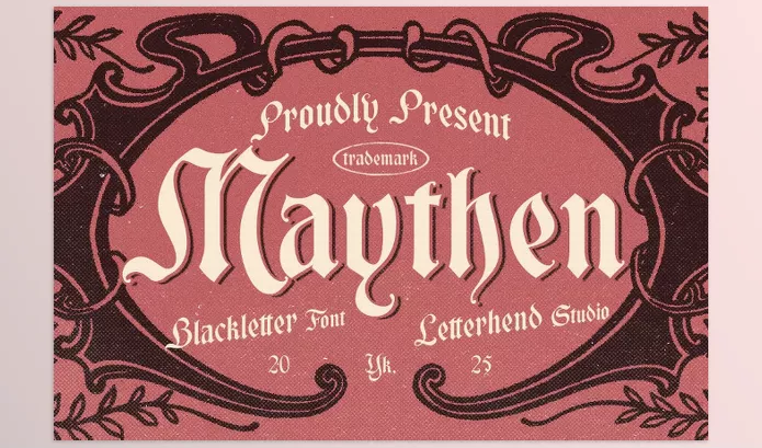 Font – Maythen Blackletter Font by Letterhend Studio – Download