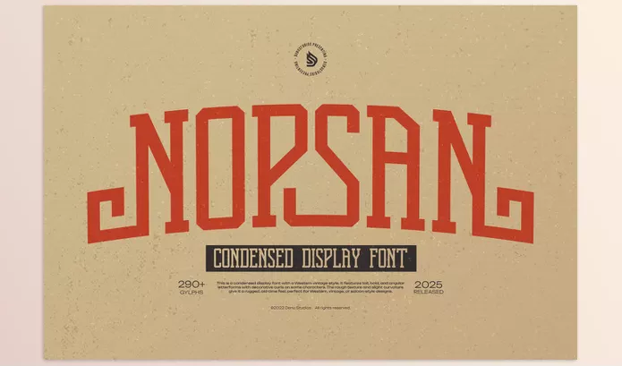 Font – Nopsan Condensed Display Font by Fontbundles – Download