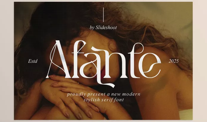 Font – Afante Modern Stylish Serif Font by Slide Shoot – Download