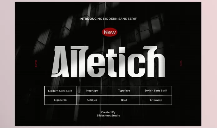 Font – Alletich Unique Modern Sans Serif Font by Slide Shoot – Download