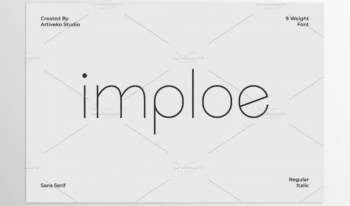 Font – Imploe Modern Sans Font Family by Artiveko – Download