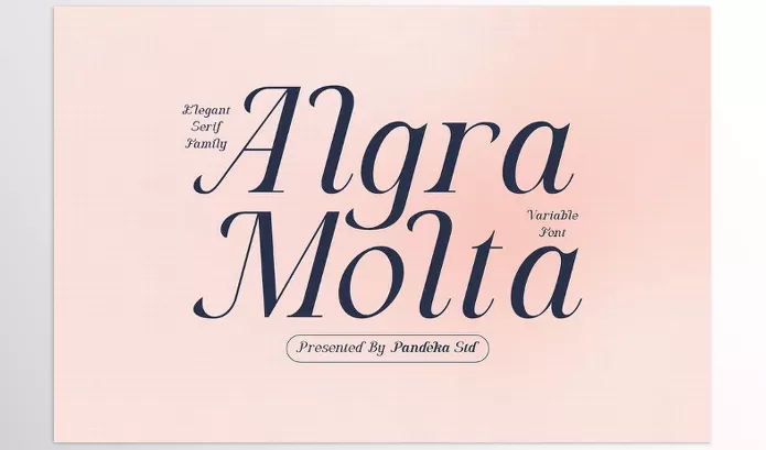 Font – Algra Molta Elegant Serif Family by Pandeka Studio – Download