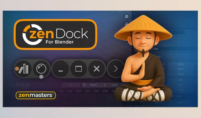 Blender Addon – Zen Dock by Sergey Tyapkin – Download