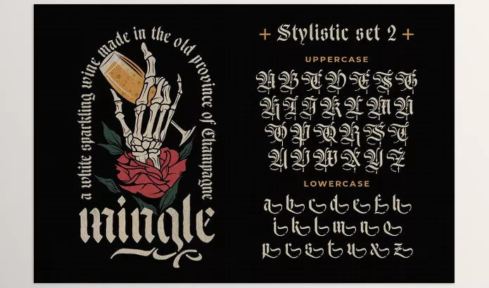 Font – Ducky Black Blackletter Typeface by alit design – Download