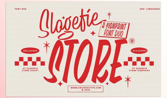 Font – Slogefie Store Font Duo by Universitype – Download