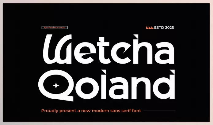 Font – Wetcha Qoland Modern Sans Serif F by Slide Shoot – Download